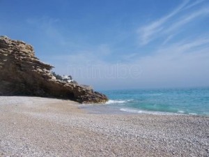 La Caleta Beach in Villajoyosa - Car Hire Alicante